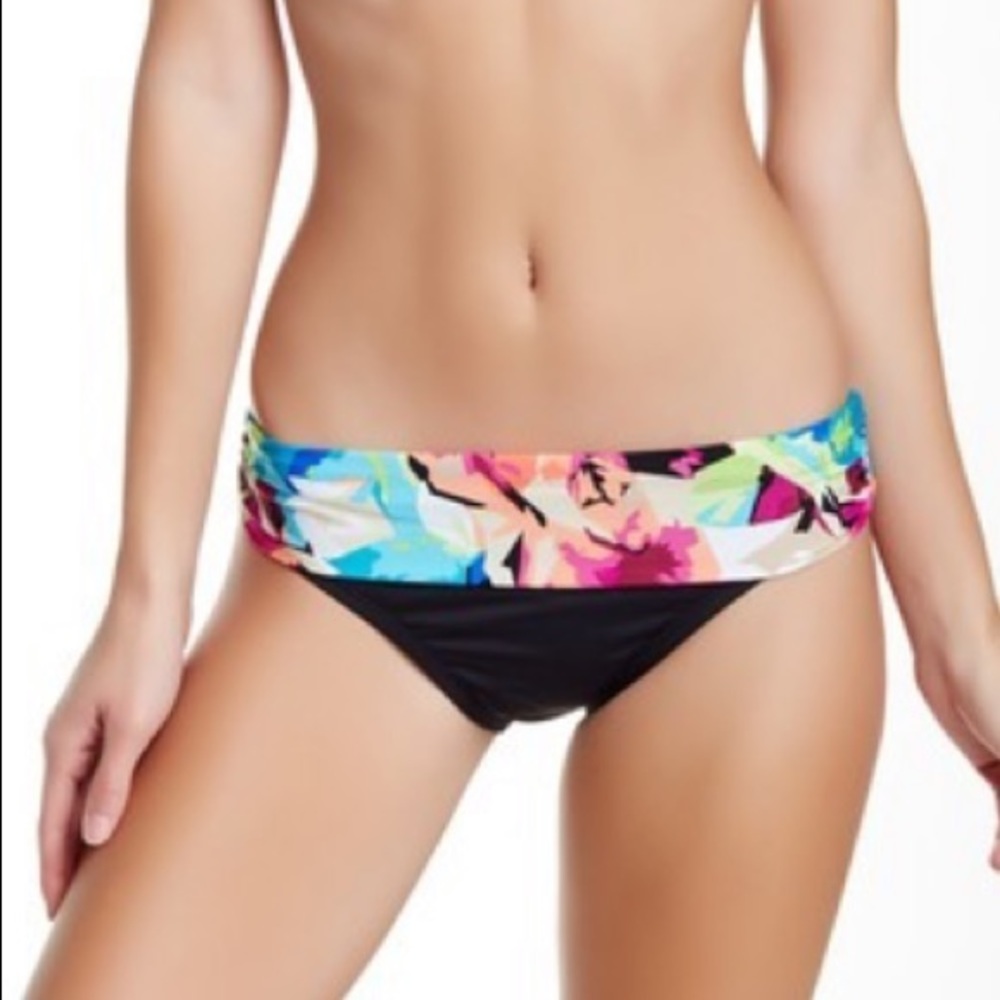 La Blanca Swimwear Arte Shirr Band Hipster Bottom